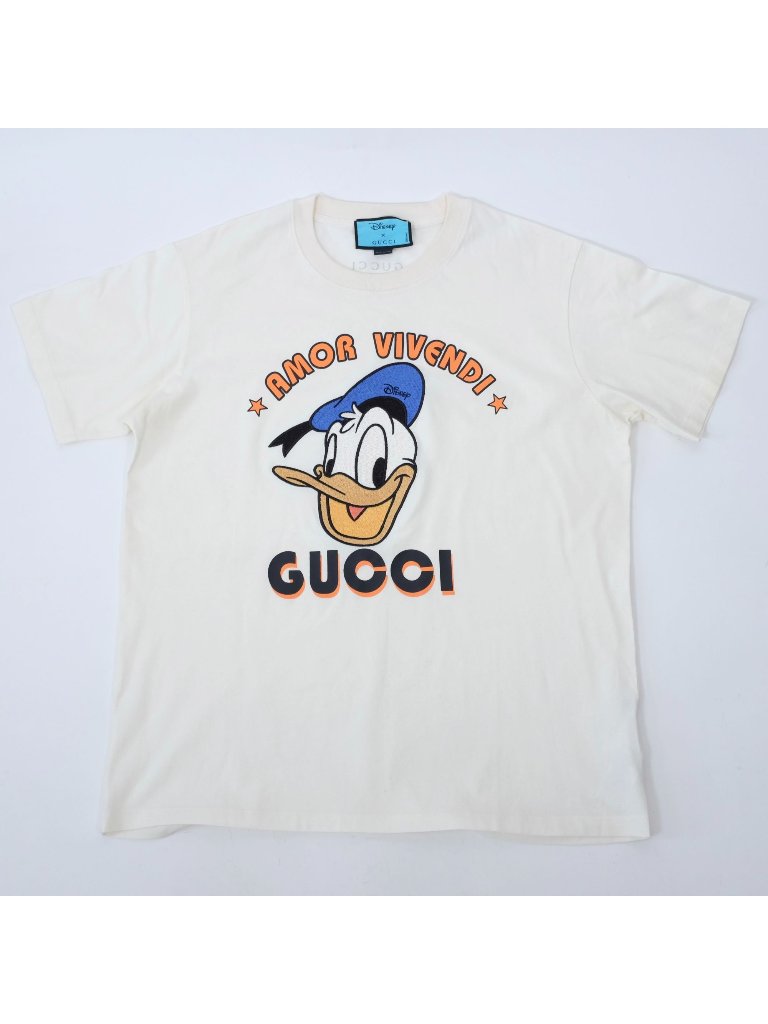 Disney X Gucci Donald Duck Cotton-Jersey T-Shirt